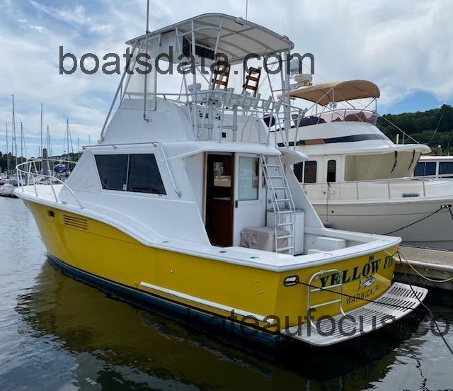 Hatteras 38 Convertible avis et fiche technique 