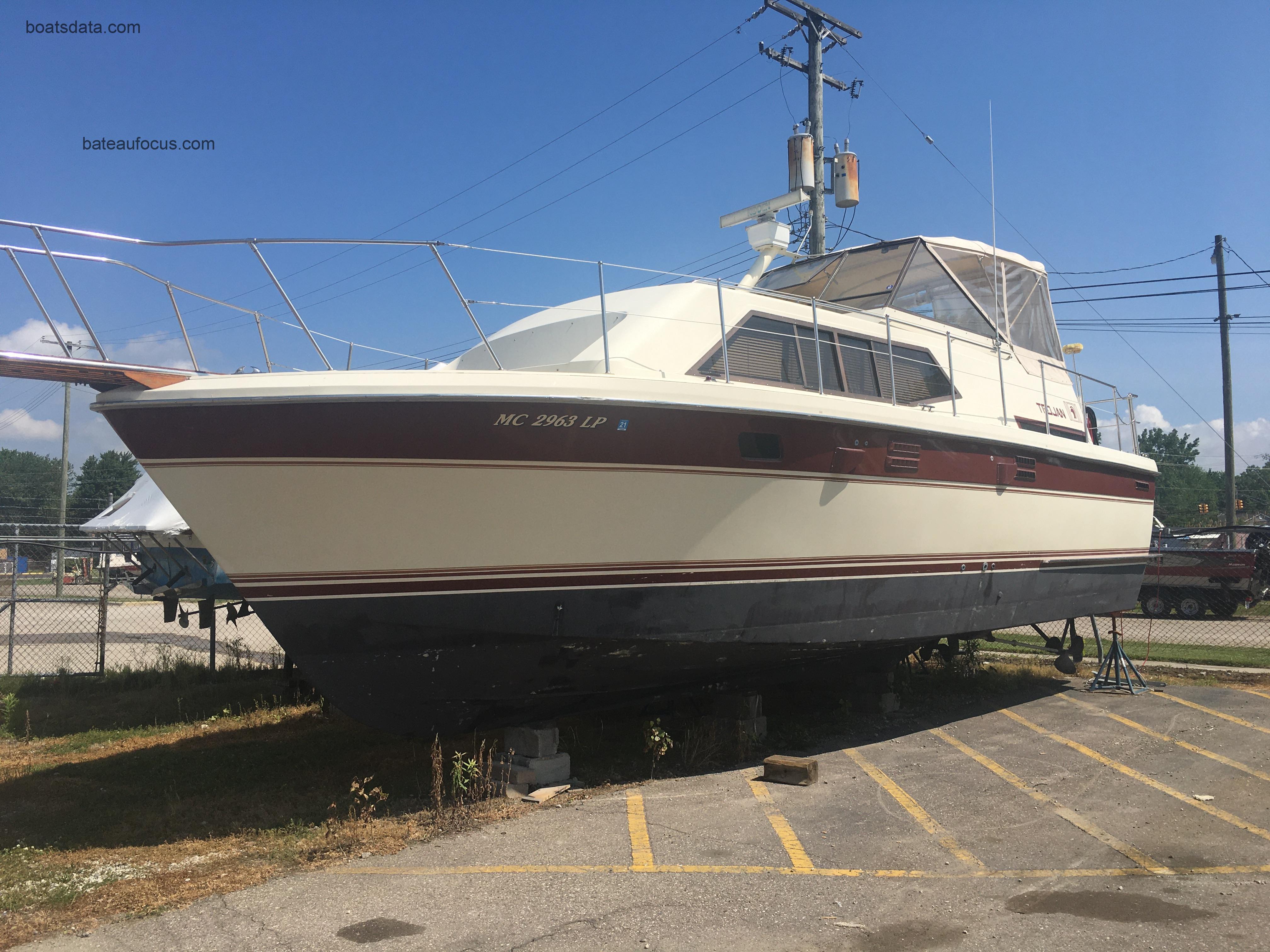 Trojan 36 Tri Cabin avis et fiche technique 